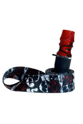 Персональный мундштук для Кальяна PERSONALKA Epoxy Twice Skull Red